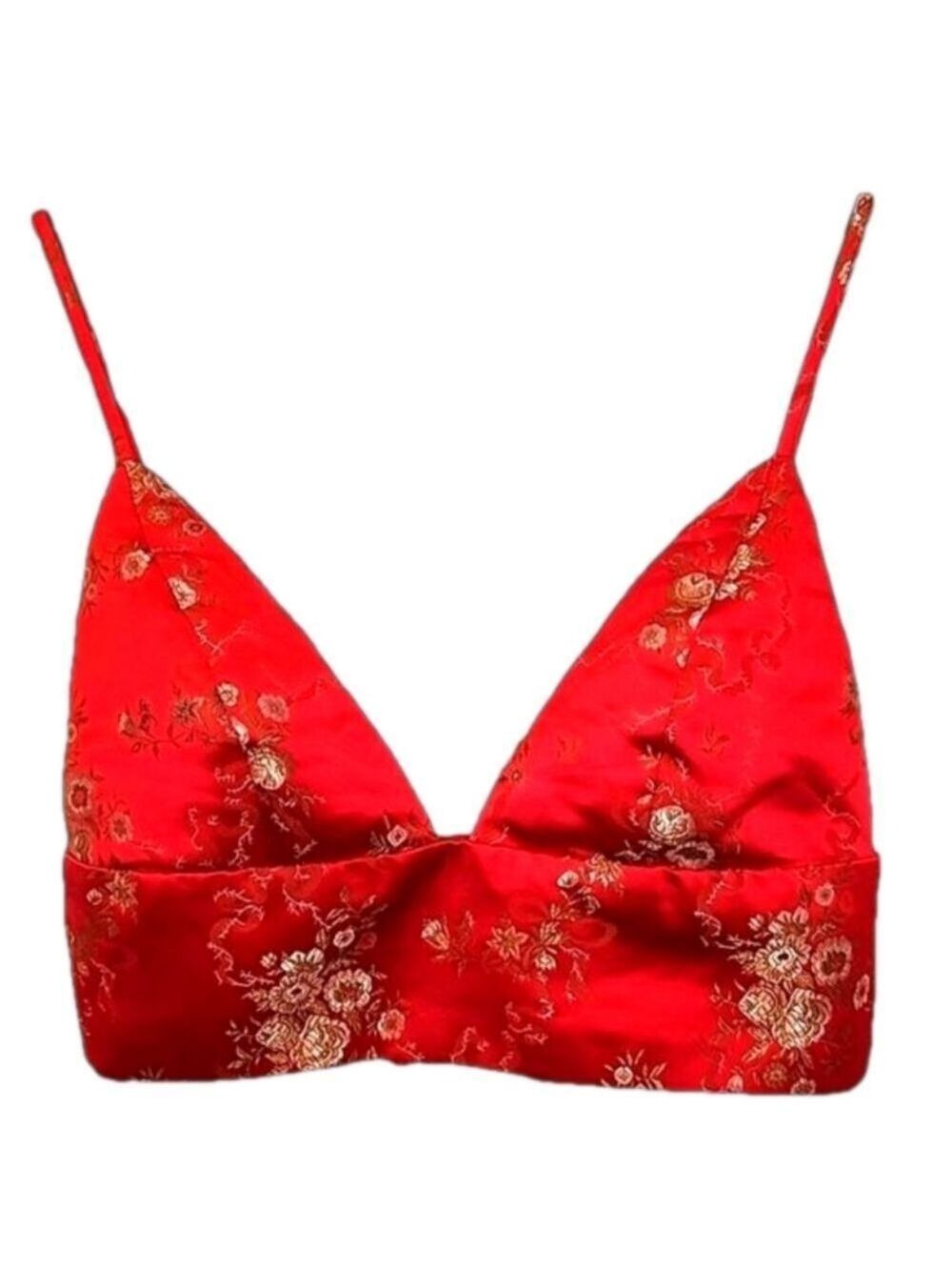 I.AM.GIA. red and gold , crop top bra